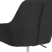 Cortana Home and Office Mid-Back Chair in Black Fabric, DS-8012LB-BLK-F-GG