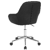 Cortana Home and Office Mid-Back Chair in Black LeatherSoft, DS-8012LB-BLK-GG