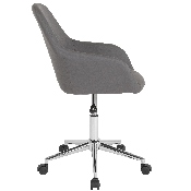 Cortana Home and Office Mid-Back Chair in Gray LeatherSoft, DS-8012LB-GRY-GG