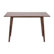 Hatfield 47 Inch Mid-Century Modern Wood Dining Table, Wood Kitchen Table, Dark Walnut, EM-DT16001-WAL-GG
