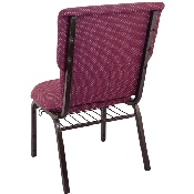 Advantage Burgundy Pattern Discount Church Chair - 21 in. Wide, EPCHT-100