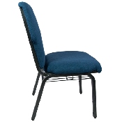 Advantage Navy Discount Church Chair - 21 in. Wide, EPCHT-101