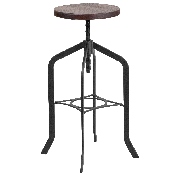 30'' Barstool with Swivel Lift Wood Seat, ET-BM3732-30-GG