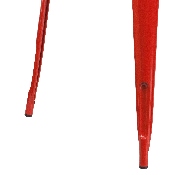 Commercial Grade 31.5" Square Red Metal Indoor-Outdoor Table, ET-CT002-1-RED-GG