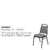 HERCULES Series Trapezoidal Back Stacking Banquet Chair with 2.5" Thick Seat in Gray Fabric - Silver Vein Frame, FD-BHF-1-SILVERVEIN-BCG-GG