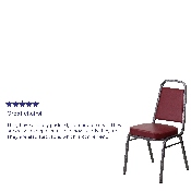 HERCULES Series Trapezoidal Back Stacking Banquet Chair in Burgundy Vinyl - Silver Vein Frame, FD-BHF-1-SILVERVEIN-BY-GG, FD-BHF-1-SILVERVEIN-BY-GG
