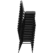 HERCULES Series Trapezoidal Back Stacking Banquet Chair in Burgundy Vinyl - Silver Vein Frame, FD-BHF-2-BY-VYL-GG