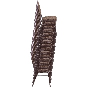HERCULES Series Teardrop Back Stacking Banquet Chair in Burgundy Patterned Fabric - Gold Frame, FD-C04-ALLGOLD-2804-GG