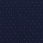 HERCULES Series 21''W Stacking Church Chair in Navy Blue Dot Patterned Fabric - Gold Vein Frame, FD-CH0221-4-GV-S0810-GG