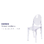 Ghost Side Chair in Transparent Crystal, FH-111-APC-CLR-GG