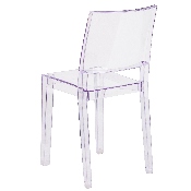 Phantom Series Transparent Stacking Side Chair, FH-121-APC-GG