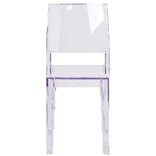 Phantom Series Transparent Stacking Side Chair, FH-121-APC-GG