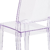 Phantom Series Transparent Stacking Side Chair, FH-121-APC-GG