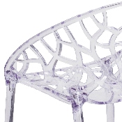 Specter Series Transparent Stacking Side Chair, FH-156-APC-GG