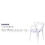 Nesting Series Transparent Stacking Side Chair, FH-173-APC-GG