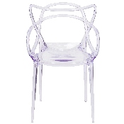 Nesting Series Transparent Stacking Side Chair, FH-173-APC-GG