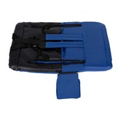Malta Set of 2 Blue Portable Lightweight Reclining Stadium Chairs with Armrests, Padded Back & Seat - Storage Pockets & Backpack Straps, FV-FA090-BL-2-GG