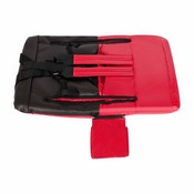 Malta Set of 2 Red Portable Lightweight Reclining Stadium Chairs with Armrests, Padded Back & Seat - Storage Pockets & Backpack Straps, FV-FA090-RD-2-GG