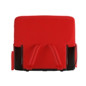 Malta Red Portable Heated Reclining Stadium Chair with Armrests, Padded Back & Heated Seat with Dual Storage Pockets and Backpack Straps, FV-FA090H-RD-GG