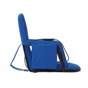 Malta Blue Portable Heated Reclining Stadium Chair with Armrests, Heated Padded Back & Heated Seat with Dual Storage Pockets and Backpack Straps, FV-FA090HH-BL-GG