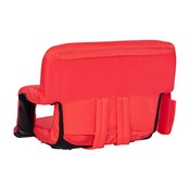 Malta Extra Wide Red Lightweight Reclining Stadium Chair with Armrests, Padded Back & Seat with Dual Storage Pockets and Backpack Straps, FV-FA090L-RD-GG