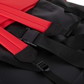 Malta Extra Wide Red Lightweight Reclining Stadium Chair with Armrests, Padded Back & Seat with Dual Storage Pockets and Backpack Straps, FV-FA090L-RD-GG