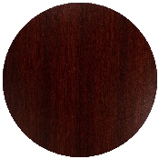 36" Round Multi-Purpose Conference Table in Mahogany, GC-M-BLK-15-MHG-GG