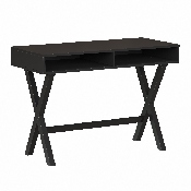 Home Office Writing Computer Desk with Open Storage Compartments - Bedroom Desk for Writing and Work, Black, GC-MBLK61-BK-GG