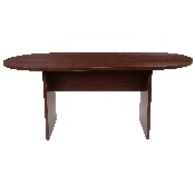 6 Foot (72 inch) Oval Conference Table in Mahogany, GC-TL1035-MHG-GG
