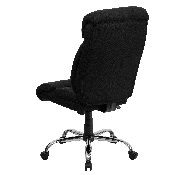 HERCULES Series Big & Tall 400 lb. Rated Black Fabric Executive Ergonomic Office Chair and Chrome Base, GO-1235-BK-FAB-GG