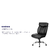 HERCULES Series Big & Tall 400 lb. Rated Black LeatherSoft Executive Ergonomic Office Chair with Full Headrest, GO-1235-BK-LEA-GG