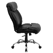 HERCULES Series Big & Tall 400 lb. Rated Black LeatherSoft Executive Ergonomic Office Chair with Full Headrest, GO-1235-BK-LEA-GG