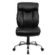 HERCULES Series Big & Tall 400 lb. Rated Black LeatherSoft Executive Ergonomic Office Chair with Full Headrest, GO-1235-BK-LEA-GG