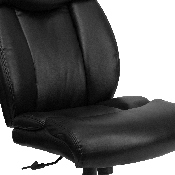 HERCULES Series Big & Tall 400 lb. Rated Black LeatherSoft Executive Ergonomic Office Chair with Full Headrest, GO-1235-BK-LEA-GG