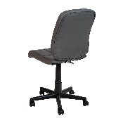 Mid-Back Gray Quilted Vinyl Swivel Task Office Chair, GO-1691-1-GY-GG