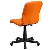 Mid-Back Orange Quilted Vinyl Swivel Task Office Chair, GO-1691-1-ORG-GG
