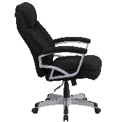HERCULES Series Big & Tall 500 lb. Rated Black Fabric Executive Swivel Ergonomic Office Chair with Arms, GO-1850-1-FAB-GG
