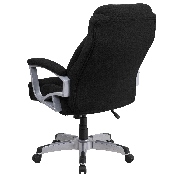 HERCULES Series Big & Tall 500 lb. Rated Black Fabric Executive Swivel Ergonomic Office Chair with Arms, GO-1850-1-FAB-GG