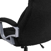HERCULES Series Big & Tall 500 lb. Rated Black Fabric Executive Swivel Ergonomic Office Chair with Arms, GO-1850-1-FAB-GG