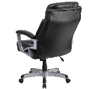 HERCULES Series Big & Tall 500 lb. Rated Black LeatherSoft Executive Swivel Ergonomic Office Chair with Arms, GO-1850-1-LEA-GG