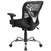 Big & Tall Office Chair - Adjustable Height Mesh Swivel Office Chair with Wheels, GO-2032-GG