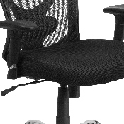 Big & Tall Office Chair - Adjustable Height Mesh Swivel Office Chair with Wheels, GO-2032-GG
