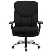 HERCULES Series 24/7 Intensive Use Big & Tall 400 lb. Rated Black Fabric Executive Ergonomic Office Chair with Lumbar Knob, GO-2085-GG, GO-2085-GG