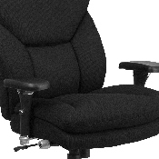 HERCULES Series 24/7 Intensive Use Big & Tall 400 lb. Rated Black Fabric Executive Ergonomic Office Chair with Lumbar Knob, GO-2085-GG, GO-2085-GG