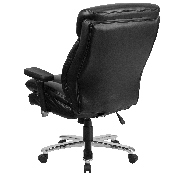 HERCULES Series 24/7 Intensive Use Big & Tall 400 lb. Rated Black LeatherSoft Ergonomic Office Chair with Lumbar Knob, GO-2085-LEA-GG