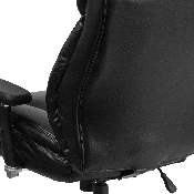 HERCULES Series 24/7 Intensive Use Big & Tall 400 lb. Rated Black LeatherSoft Ergonomic Office Chair with Lumbar Knob, GO-2085-LEA-GG