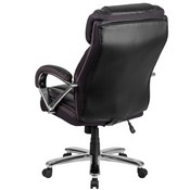 HERCULES Series Big & Tall 500 lb. Rated Black LeatherSoft Executive Swivel Ergonomic Office Chair with Extra Wide Seat, GO-2092M-1-BK-GG