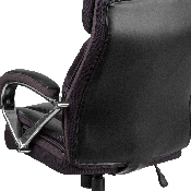 HERCULES Series Big & Tall 500 lb. Rated Black LeatherSoft Executive Swivel Ergonomic Office Chair with Extra Wide Seat, GO-2092M-1-BK-GG