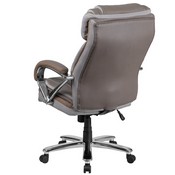 HERCULES Series Big & Tall 500 lb. Rated Taupe LeatherSoft Executive Swivel Ergonomic Office Chair with Extra Wide Seat, GO-2092M-1-TP-GG
