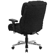 HERCULES Series 24/7 Intensive Use Big & Tall 400 lb. Rated Black Fabric Executive Ergonomic Office Chair with Lumbar Knob, GO-2149-GG